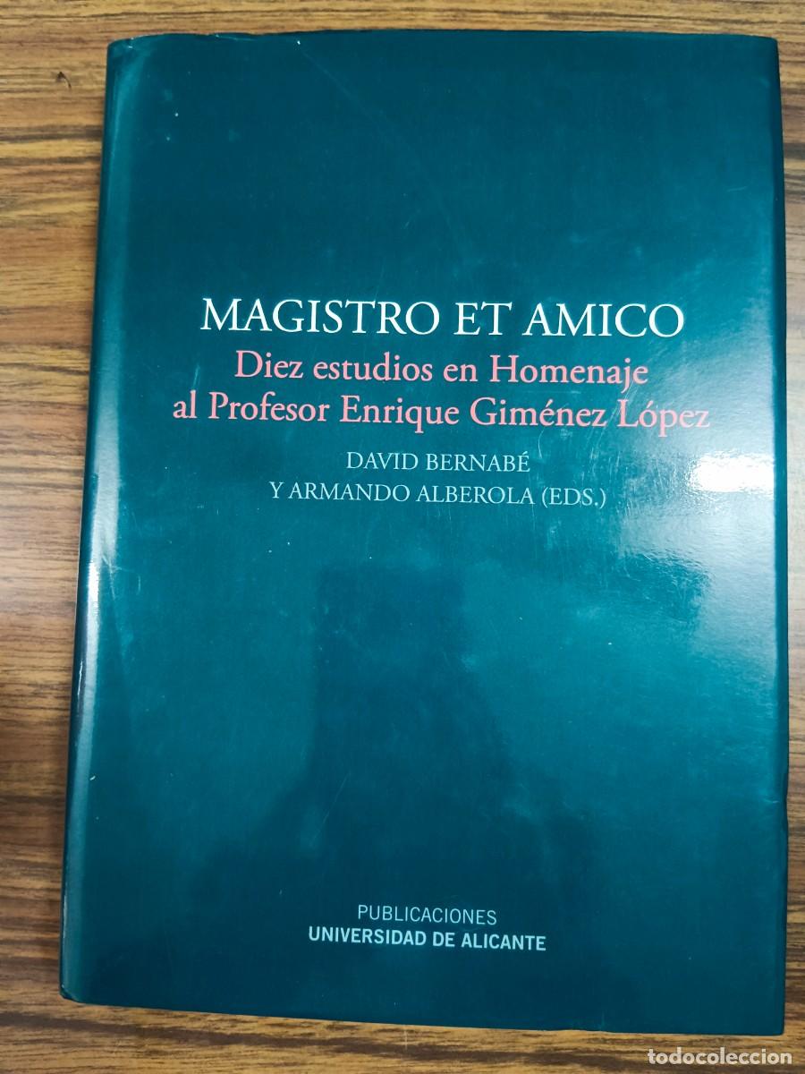 Livres: MAGISTRO ET AMICO - DIEZ ESTUDIOS EN HOMENAJE AL PROFESOR ENRIQUE GIMENEZ LOPEZ - David Bernabe y Ar