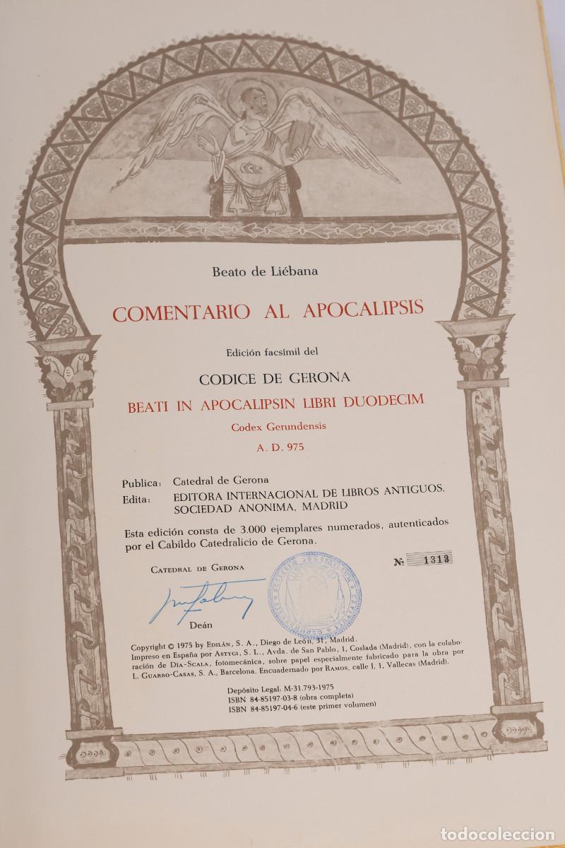 Libros: Beato de Li&eacute;bana &ndash; Codex Gerundensis (A.D. 975) &ndash; Facs&iacute;mil EDILAN completo y numerado (3 vols) - Foto 4