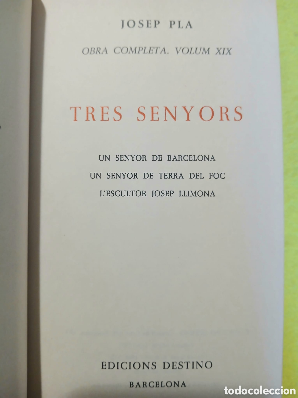 Libros: Tres senyors, Josep Pla - Foto 2