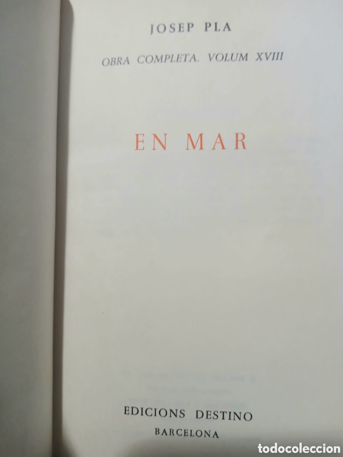 Libros: En Mar, Josep Pla...... - Foto 2