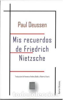 Libros: MIS RECUERDOS DE FRIEDRICH NIETZSCHE - DEUSSEN, PAUL - Foto 1