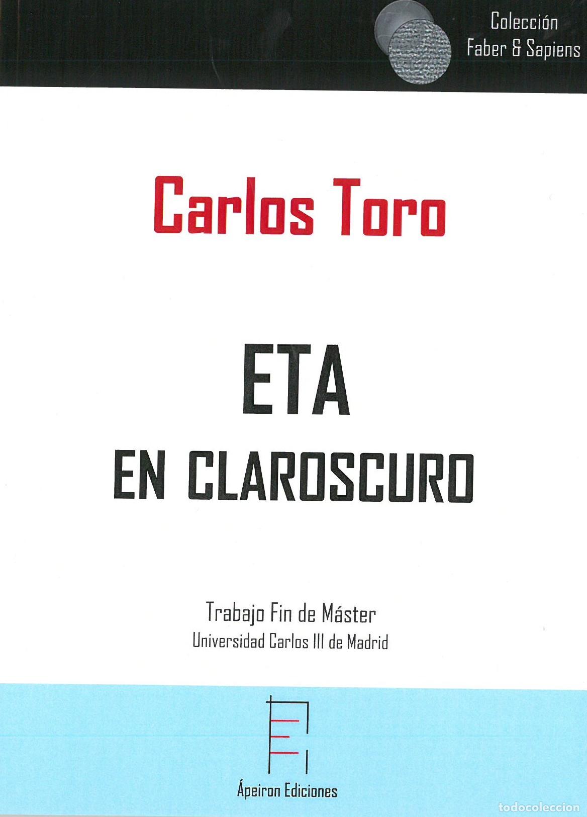 Libros: ETA EN CLAROSCURO - TORO, CARLOS, - Foto 1