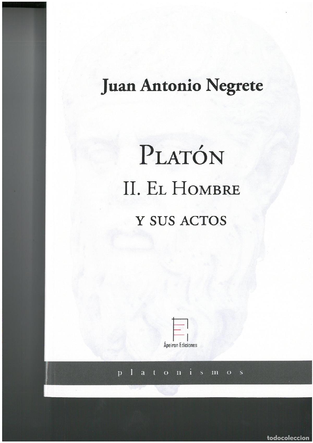 Libros: PLAT&Oacute;N II - NEGRETE, JUAN ANTONIO, - Foto 1