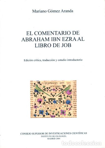 Libros: EL COMENTARIO DE ABRAHAM IBN EZRA AL LIBRO DE JACOB - IBN EZRA, ABRAHAM - Foto 1
