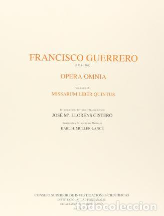 Libros: OPERA OMNIA. - GUERRERO, FRANCISCO, - Foto 1