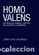 Libros: HOMO VALENS - URIZ URZAINQUI, JAVIER, - Foto 1