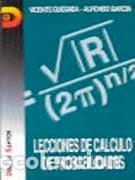 Libros: LECCIONES DE C&Aacute;LCULO DE PROBABILIDADES - QUESADA, V., - Foto 1