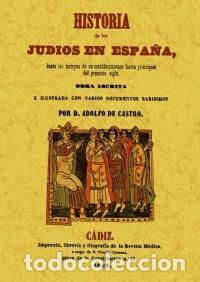 Libros: HISTORIA DE LOS JUDIOS EN ESPA&Ntilde;A - CASTRO, ADOLFO DE, - Foto 1