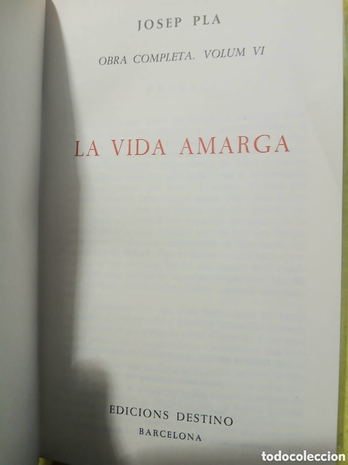Libros: La vida amarga, Josep Pla - Foto 2