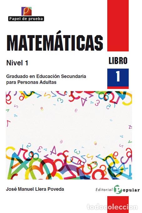 Libros: Matem&aacute;ticas Nivel 1. Libro 1 - LLERA POVEDA, JOS&Eacute; MANUEL, - Foto 1