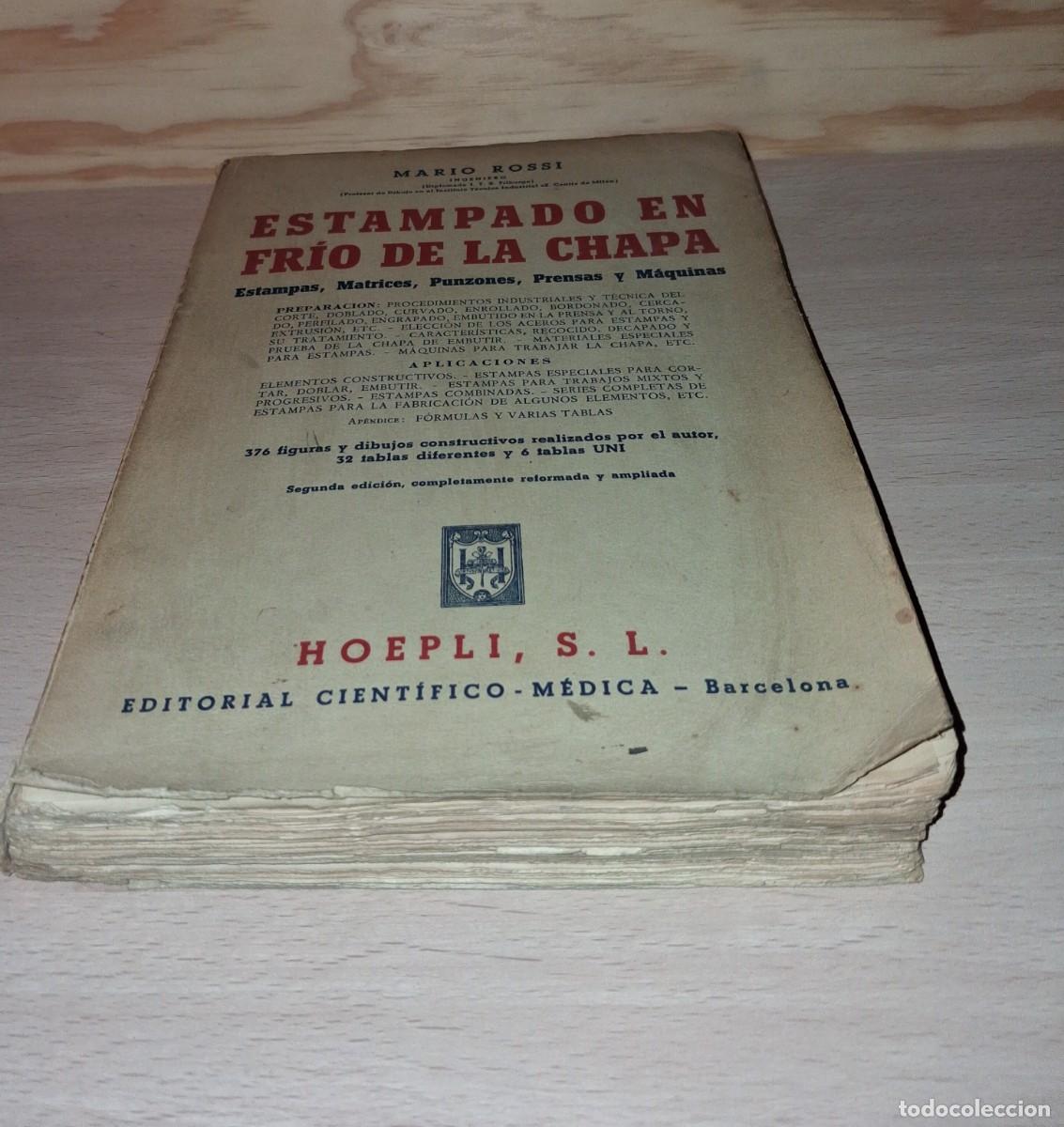 Libros: Rossi. Estampado en fr&iacute;o de la chapa. A&ntilde;o 1955 - Foto 1