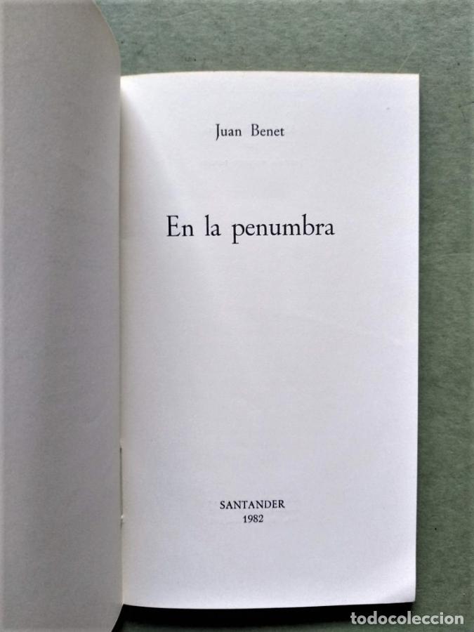 Libros: EN LA PENUMBRA. - BENET, Juan. - Foto 2