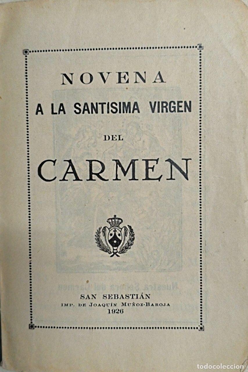 Libros: Novena a la Santisima Virgen del Carmen - Foto 1