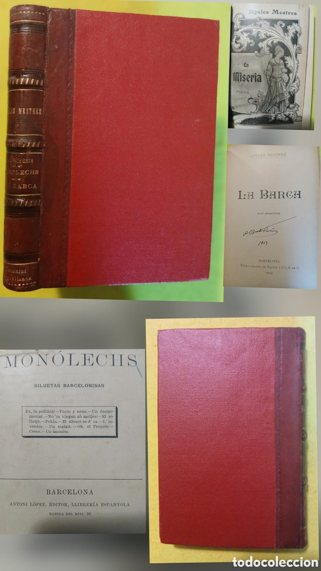 Libros: Mon&oacute;lechs, la barca i en Miseria - Foto 1