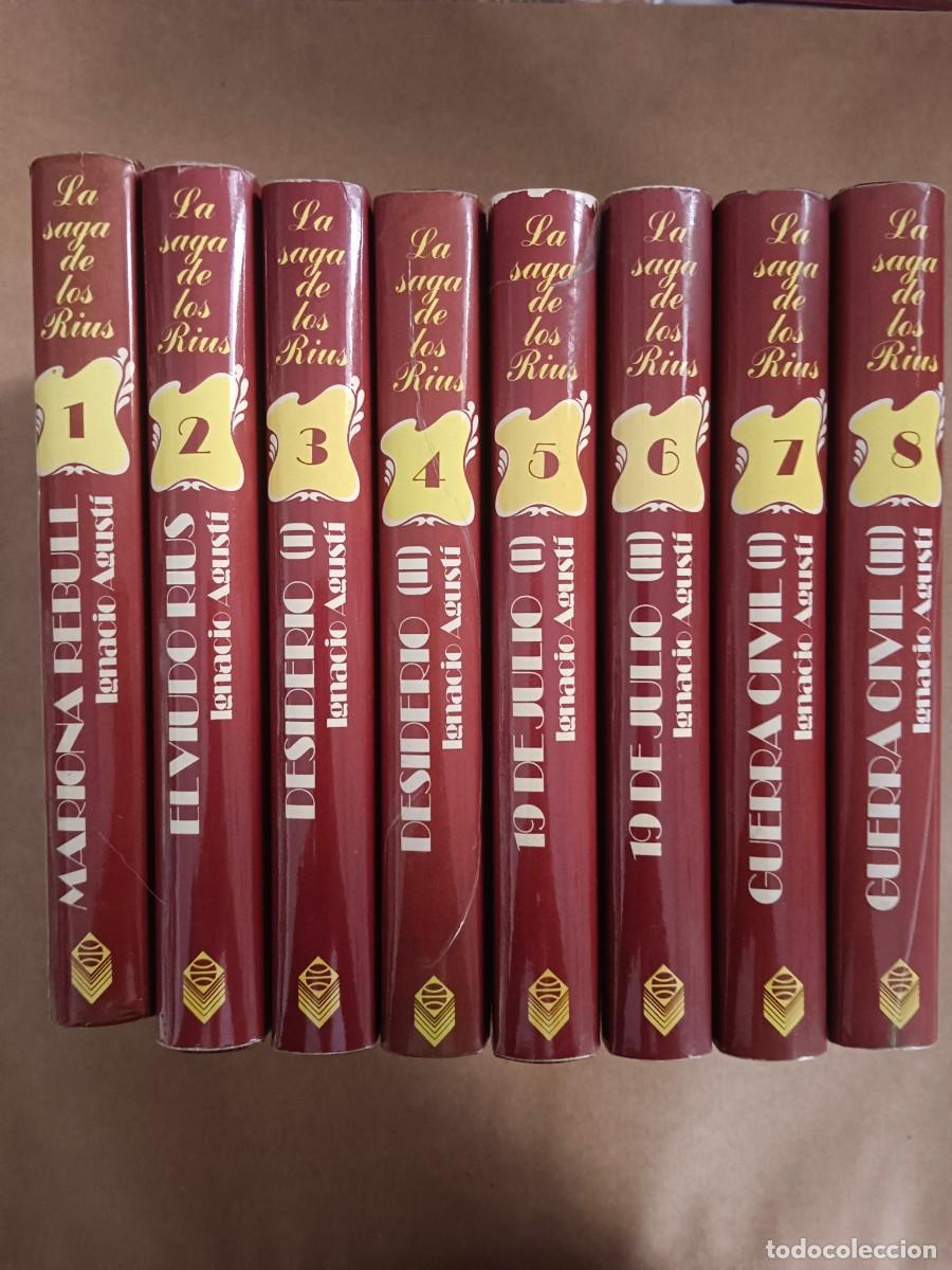 Libros: LA SAGA DE LOS RIUS - 8 TOMOS - Ignacio Agusti - Foto 1