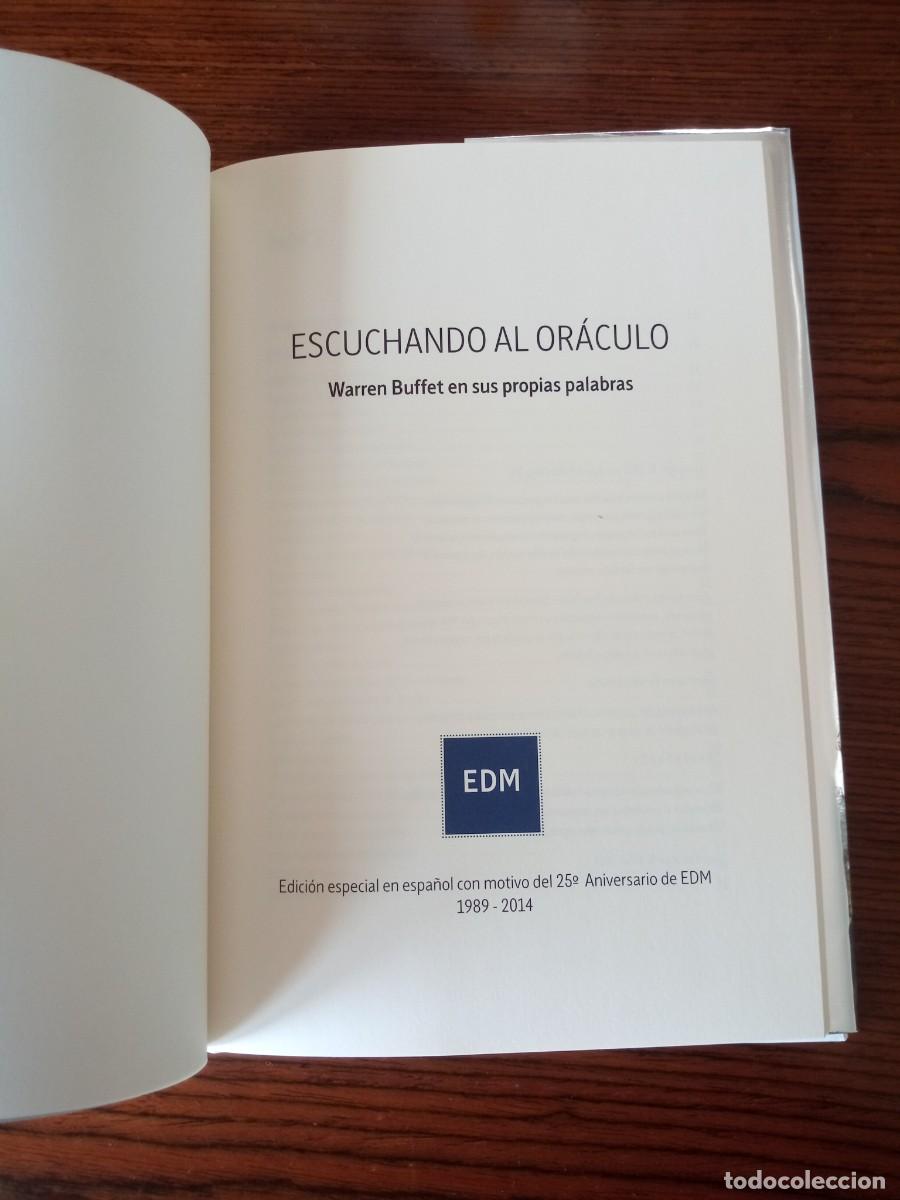 Libros: &rdquo;Escuchando al Or&aacute;culo&rdquo;, Warren Buffet en sus propias palabras (EDM) - Foto 3