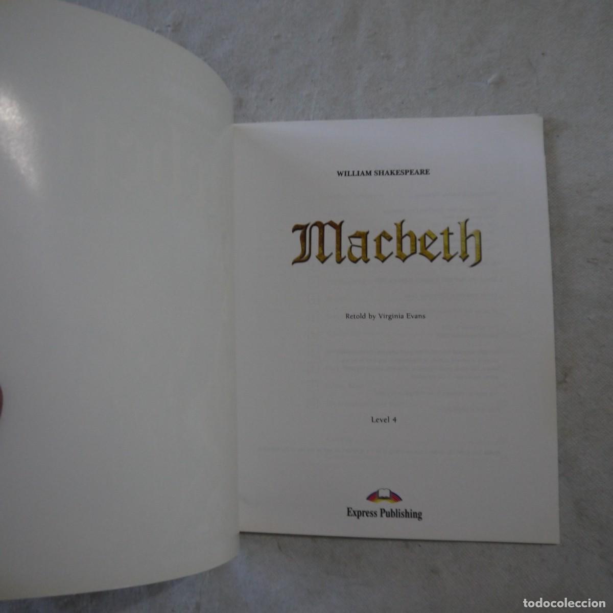 Libros: ILLUSTRATED READERS. MACBETH / WILLIAM SHAKESPEARE - RETOLD BY VIRGINIA EVANS - EXPRESS PUBLISHING - Foto 3
