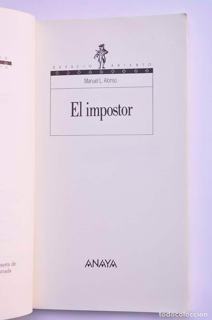 Libros: El impostor - ALONSO, Manuel L. - Foto 2