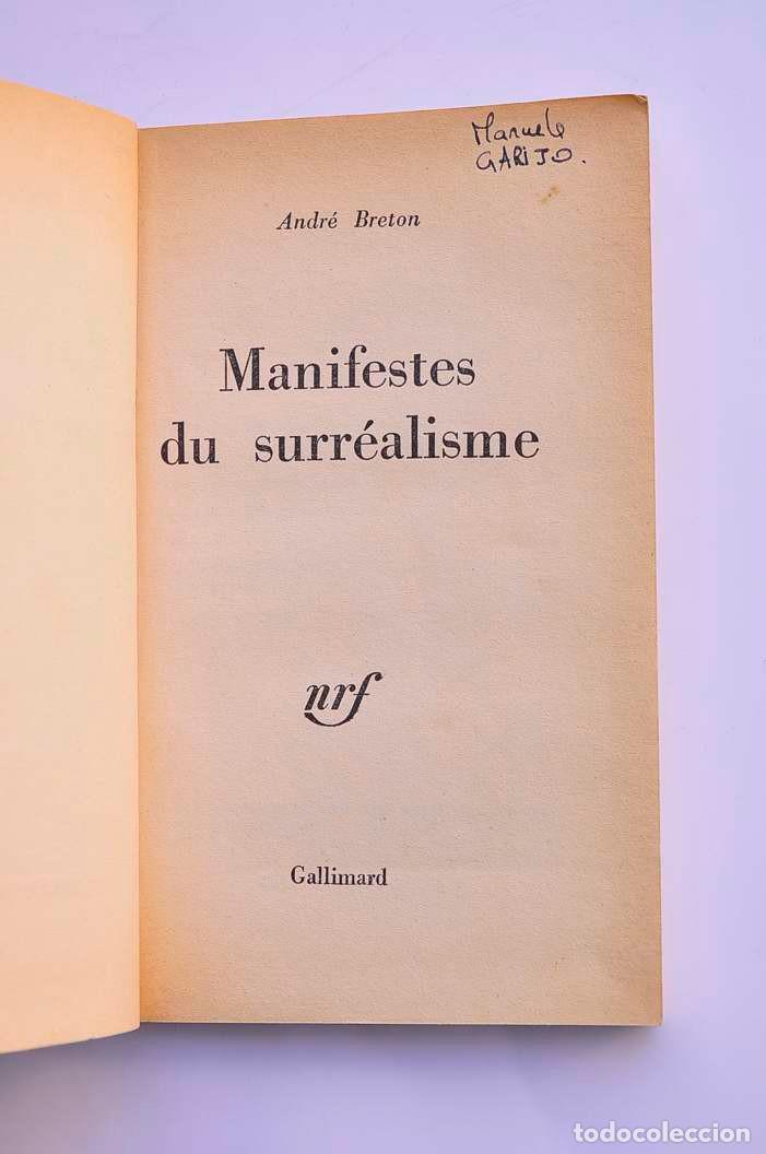 Libros: Manifestes du Surr&eacute;alisme - BRETON, Andr&eacute; - Foto 2