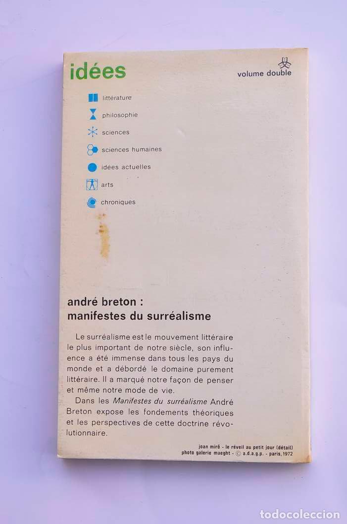 Libros: Manifestes du Surr&eacute;alisme - BRETON, Andr&eacute; - Foto 6