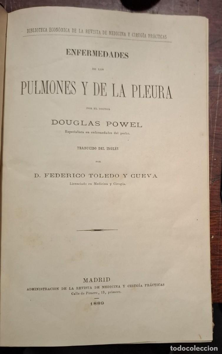 Livros em segunda m&atilde;o: Douglas Powel - Traducci&oacute;n de Federico Toledo y Cueva - ENFERMEDADES DE LOS PULMONES Y DE LA PLEURA