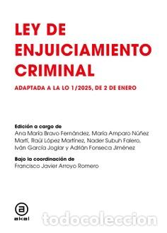 B&uuml;cher: LEY DE ENJUICIAMIENTO CRIMINAL - ARROYO, JAVIER (COORDIN