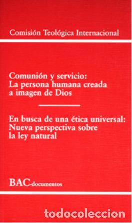 Libri di seconda mano: COMUNION Y SERVICIO/LA PERSONA HUMANA... - COMISION TEOLOGICA INTERNACION,