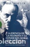 Libros: ESENCIA DE LA FILOSOFIA Y LA CONDICION... - SCHELER, MAX, - Foto 1