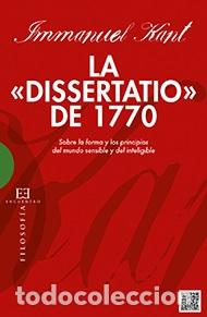 Libros: DISSERTATIO DE 1770, LA - KANT, IMMANUEL, - Foto 1