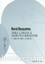 Libros: TRES CARTAS A MARIN MERSENNE - DESCARTES, RENE, - Foto 1
