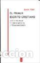 Libros: PRIMER ESCRITO CRISTIANO, EL BEBM/09 - VIDAL, SENEN, - Foto 1