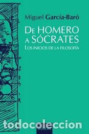 Libros: DE HOMERO A SOCRATES - GARC&Iacute;A-BAR&Oacute; L&Oacute;PEZ, MIGUEL