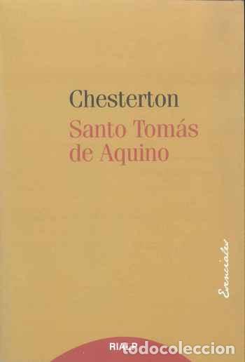 Libros: SANTO TOMAS DE AQUINO (RIALP) - CHESTERTON, GILBERT KEITH, - Foto 1