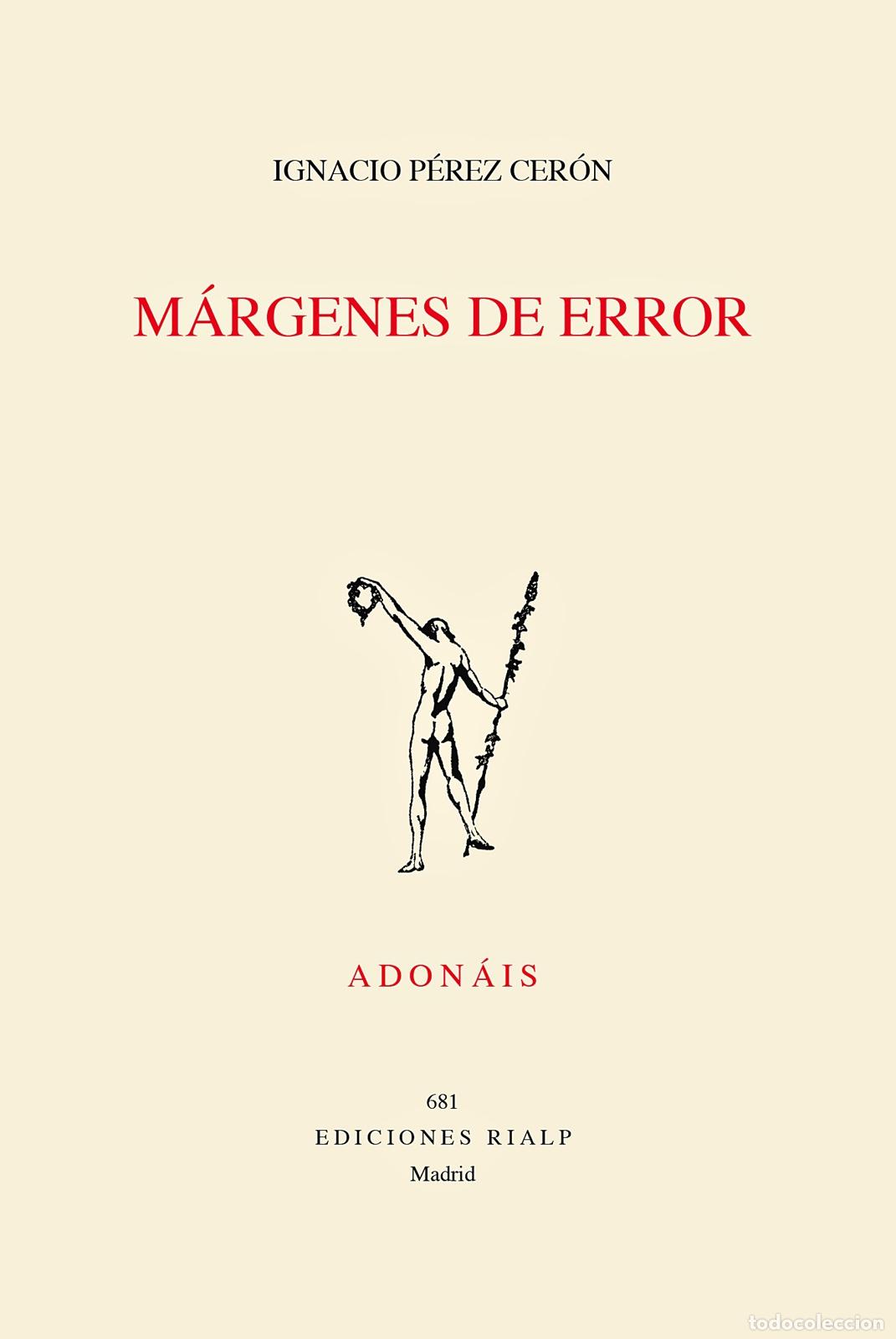 Libros: M&Aacute;RGENES DE ERROR - P&Eacute;REZ CER&Oacute;N, IGNACIO - Foto 1