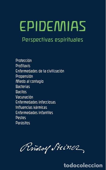 Libros: EPIDEMIAS/PERSPECTIVAS ESPIRITUALES - RUDOLF STEINER, - Foto 1
