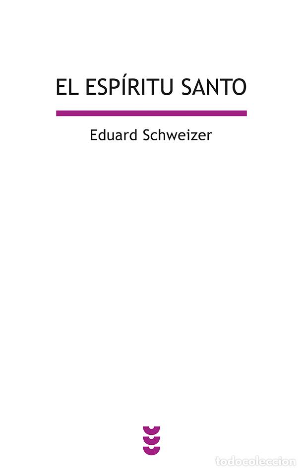 Libros: ESPIRITU SANTO, EL BEB/41 - SCHWEIZER, EDUARD, - Foto 1