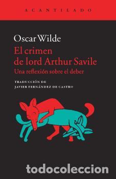 Libros: CRIMEN DE LORD ARTHUR SAVILE, EL - WILDE, OSCAR, - Foto 1