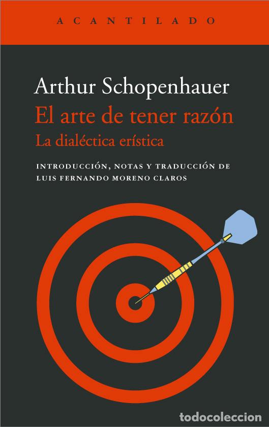 Libros: ARTE DE TENER RAZ&Oacute;N, EL - SCHOPENHAUER, ARTHUR,