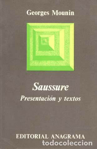 Libros: SAUSSURE - MOUNIN, GEORGES, - Foto 1
