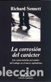 Libros: CORROSION DEL CARACTER, LA - SENNETT, RICHARD, - Foto 1