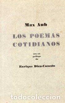 Libros: POEMAS COTIDIANOS - AUB, MAX, - Foto 1
