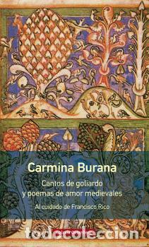 Libros: CARMINA BURANA - RICO, FRANCISCO, - Foto 1