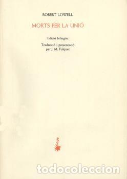 Libros: MORTS PER LA UNIO P-25 - LOWELL, ROBERT, - Foto 1