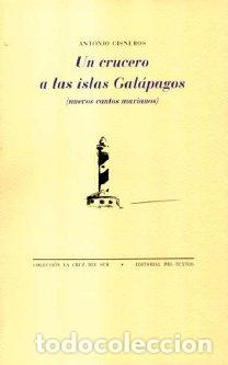 Libros: CRUCERO A LAS ISLAS GALAPAGOS PT-867 - CISNEROS, ANTONIO, - Foto 1