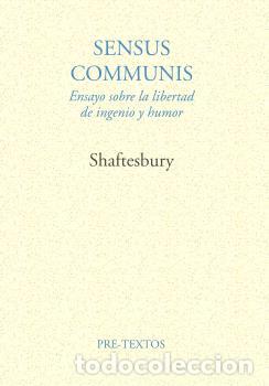 Libros: SENSUS COMMUNIS PT-224 - SHAFTESBURY, - Foto 1