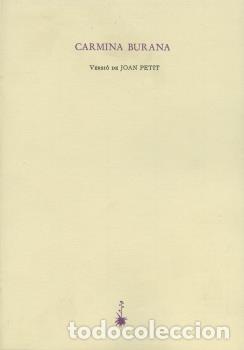 Libros: CARMINA BURANA P-21 - PETIT, JOAN, - Foto 1