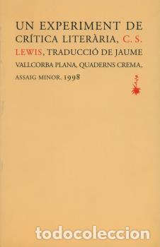 Libros: EXPERIMENT DE CRITICA AM-13 - LEWIS, C.S., - Foto 1
