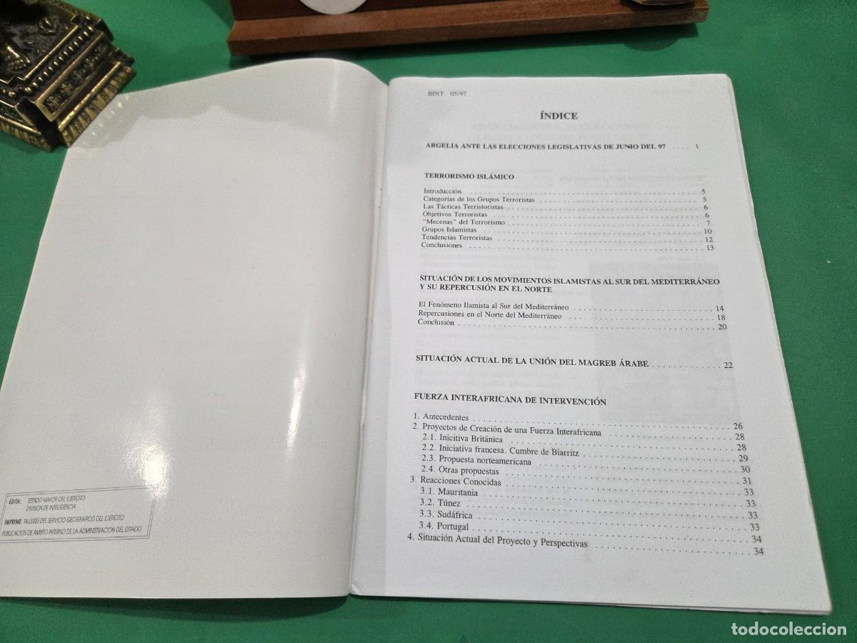 Libros: &rdquo;&rdquo;BOLETIN DE INTELIGENCIA&rdquo;&rdquo;..ESTADO MAYOR DEL EJ&Eacute;RCITO..N&deg;5...1997... - Foto 4