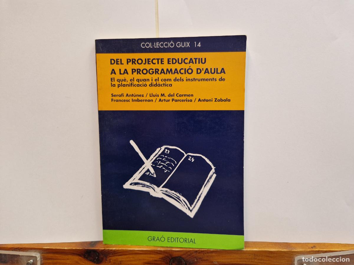 Libros: DEL PROJECTE EDUCATIU A LA PROGRAMACIO DAULA. EL QUE, EL QUAN I EL COM DELS INTRUMENTS DIDACTICA. - Foto 1