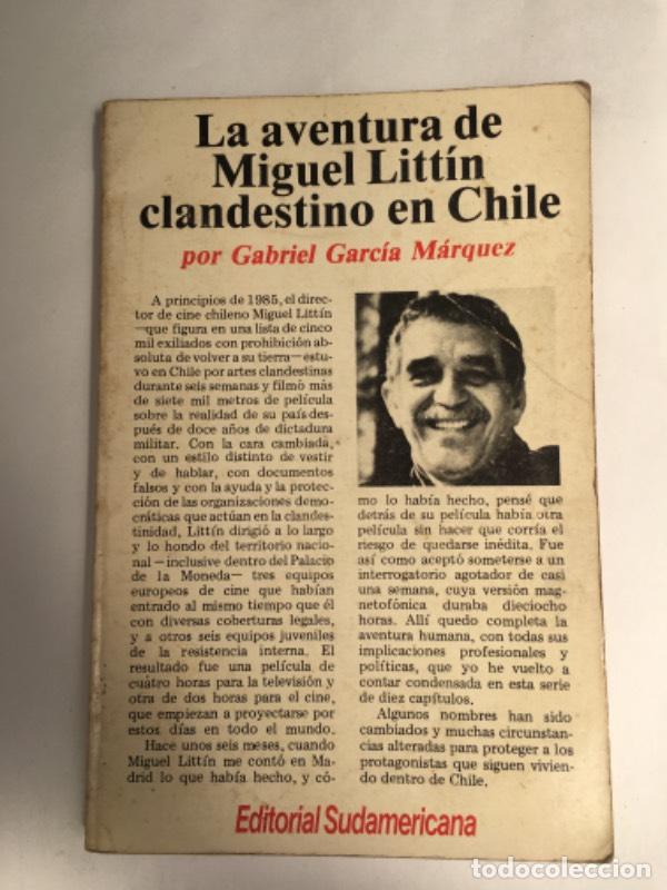Libros: La aventura de Miguel Litt&iacute;n, clandestino en Chile - Gabriel Garc&iacute;a M&aacute;rquez
